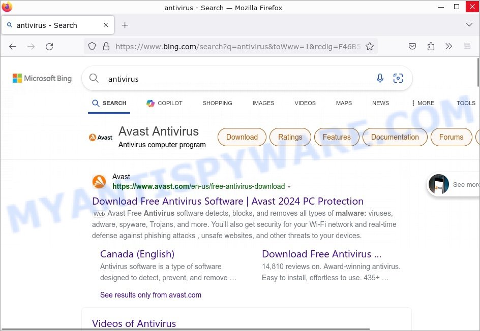 Kosearch.com Bing redirect