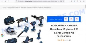Lidlsall.shop fake LIDL scam BOSCH sale