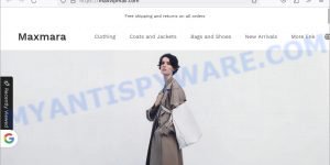Maxvipmall.com fake Max Mara USA website scam