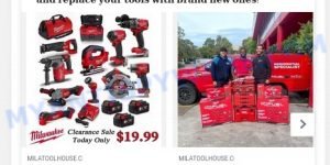 Milatoolhouse.com Milwaukee scam ads