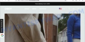 Onlineobey.shop fake OBEY scam