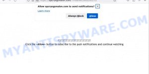 Opcryogonalon.com click Allow scam