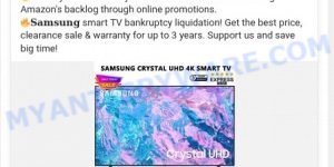 Samditaliqultion.com fake Samsung Clearance Sale scam ads