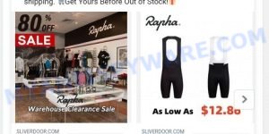 Sliverdoor.com scam fake Rapha store scam ads