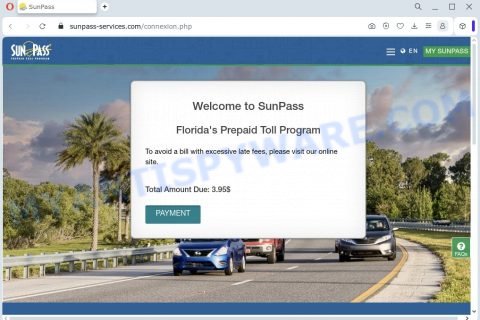 Sunpass-services.com scam site