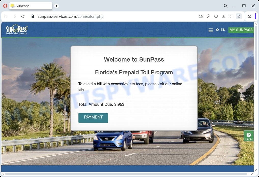 Sunpass-services.com scam site