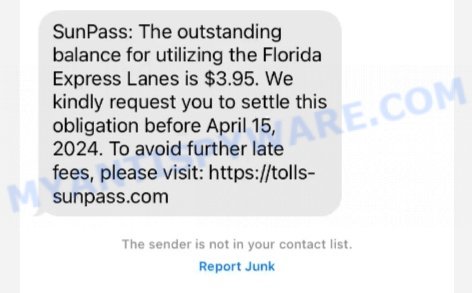 Tolls-sunpass.com text scam