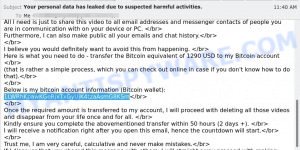 1LWRhKpawKGeRjxTxGyUjK4tzaAsmG8KSm bitcoin email scam