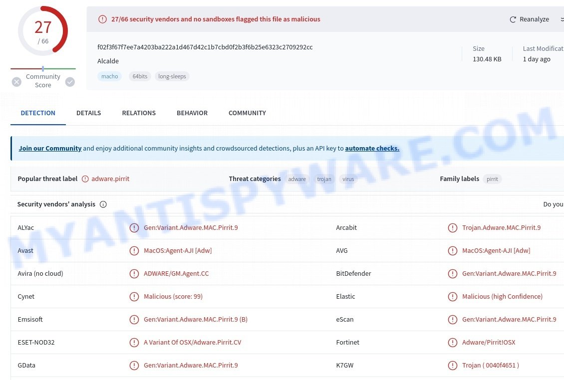 Alcalde.app mac adware