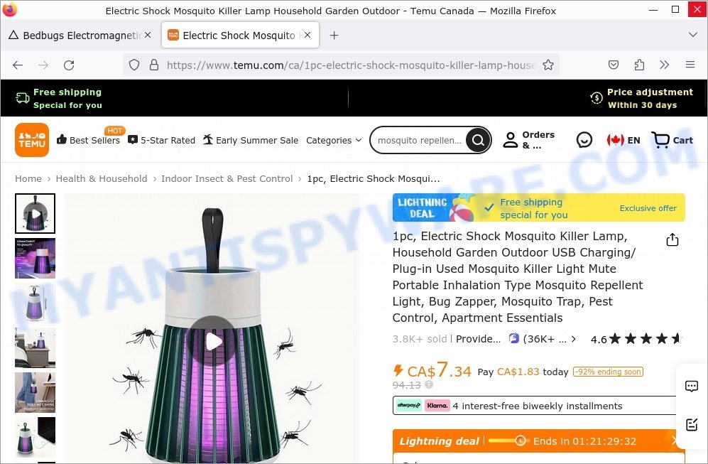 Bedbugs Electromagnetic Insect Repellent Heater scam behind device