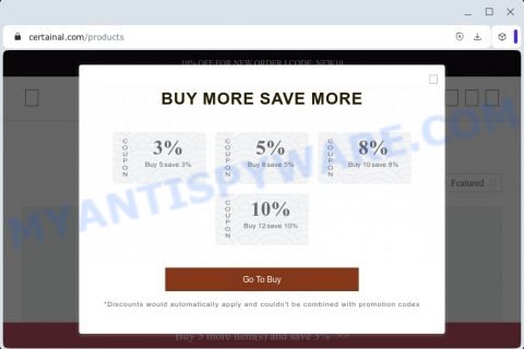 Certainal.com fake SITKA Gear scam
