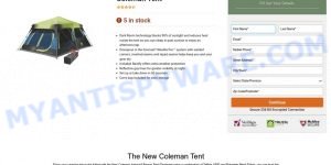Coleman Tent Subscription scam