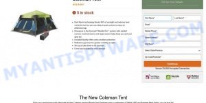 Coleman Tent Subscription scam
