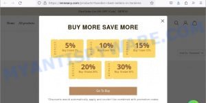 Enneacy.com fake Modlily sale scam