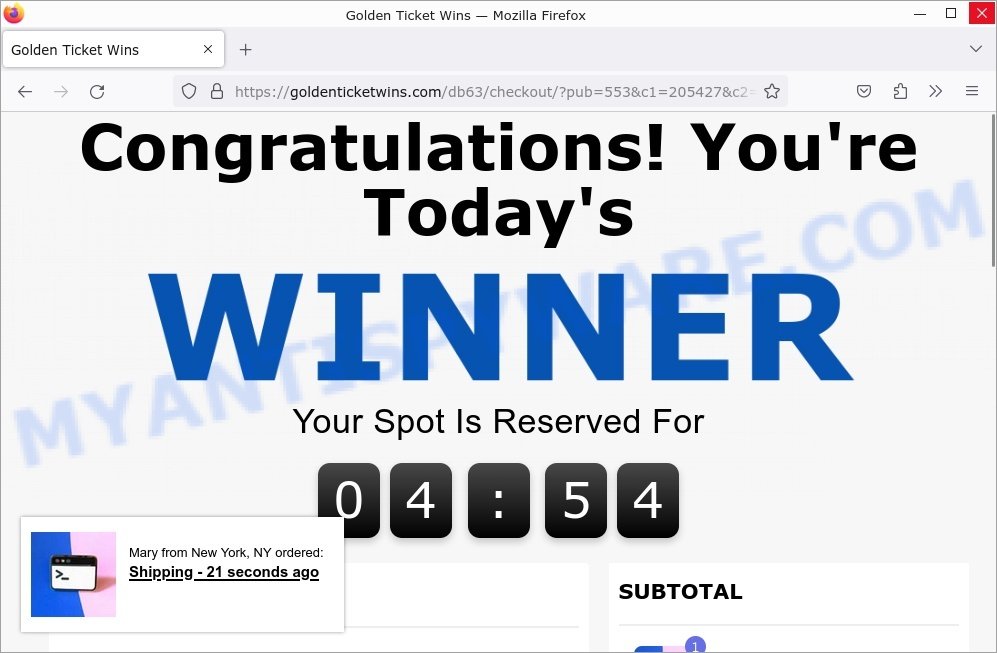 Goldenticketwins.com Golden Ticket Wins Scam
