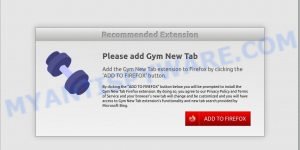 Gym-newtab.com Gym New Tab installer