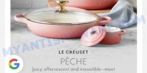 Leactivity.shop fake Le Creuset scam