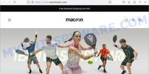 Macroneurs.com fake Macron sale scam