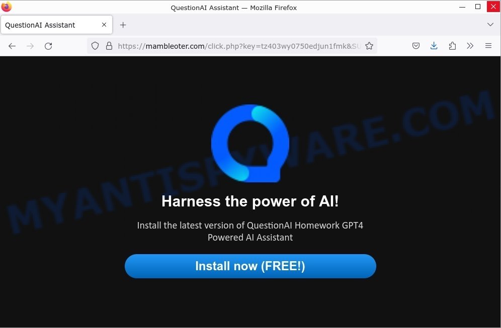 Mambleoter.com popup