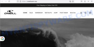 Oneillswim.top fake ONeill scam
