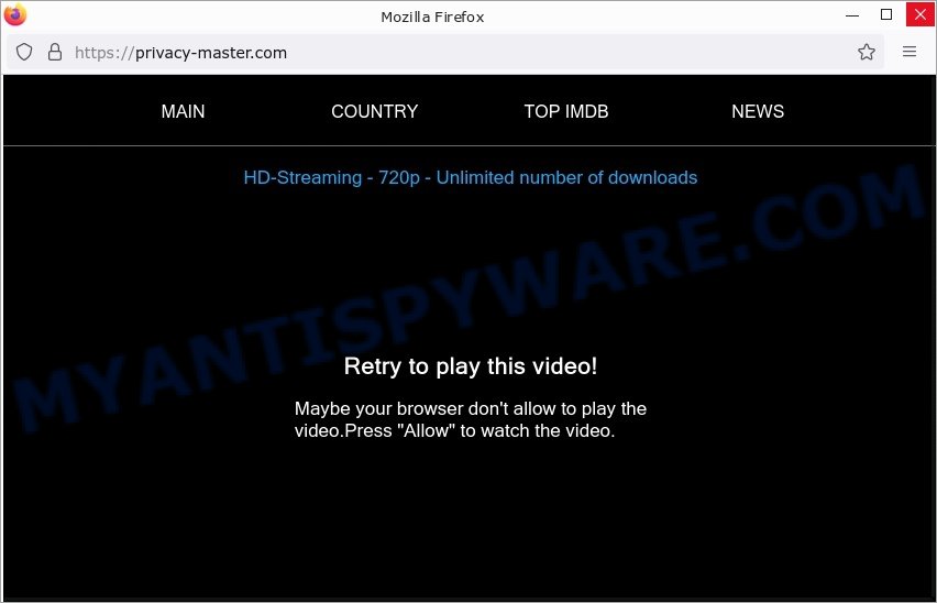 Privacy-master.com popup