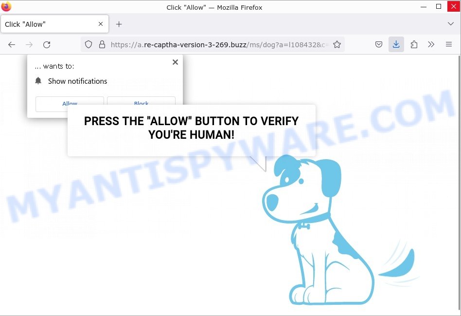 Re-captha-version-3-269.buzz virus Click Allow scam