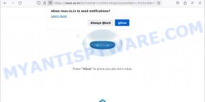 Roun.co.in virus DDOS-GUARD click allow scam