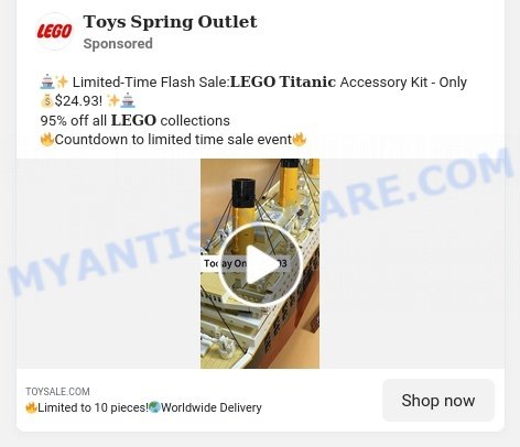 Shireytry.com fake Lego Scam LEGO Titanic 10294