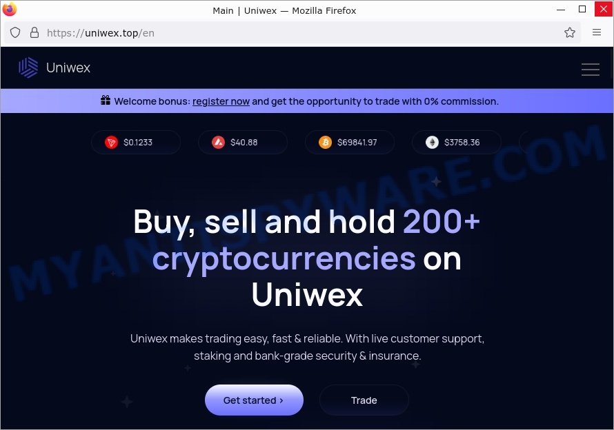 Uniwex.top crypto scam