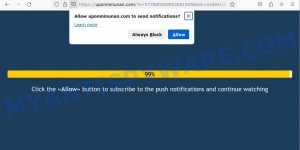 Uponminunan.com virus Press Allow scam