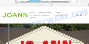 Usonlinesale.shop fake Joann Closing Sale scam