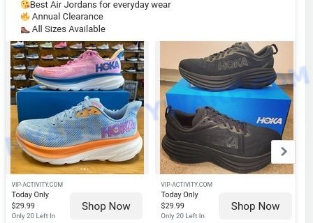 Vip-activity.com fake Dicks Sporting Goods scam ads
