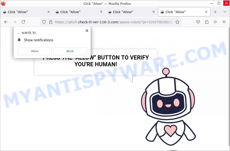 Check-tl-ver-116-3.com virus Click Allow scam