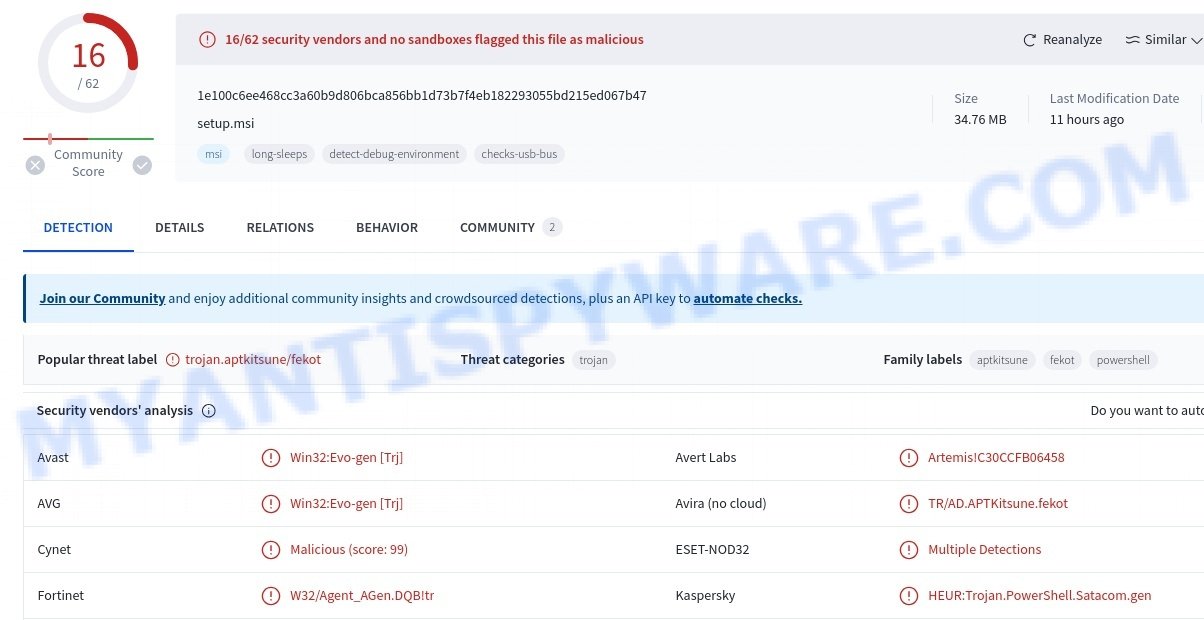 CiviApp installer malware