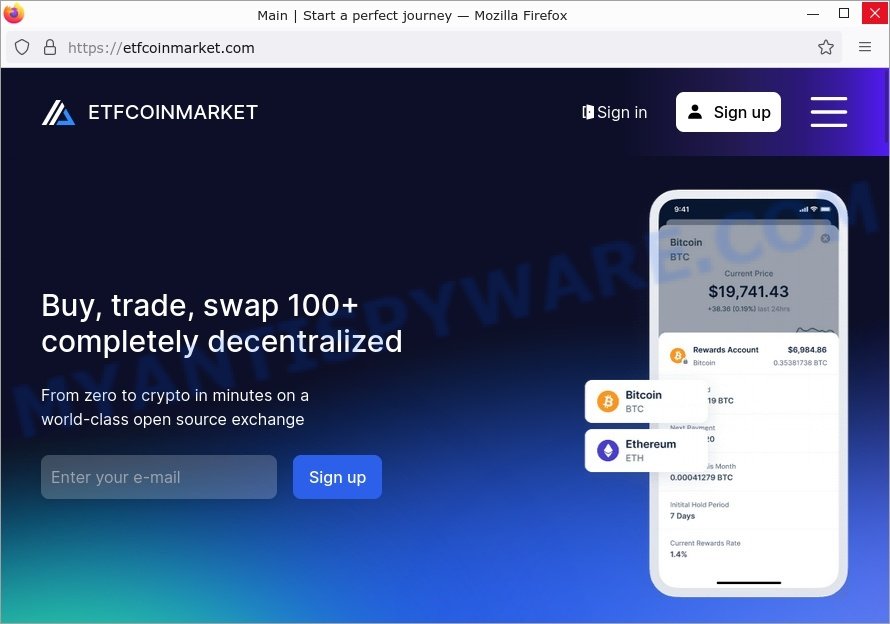 ETFCOINMARKET.com crypto scam