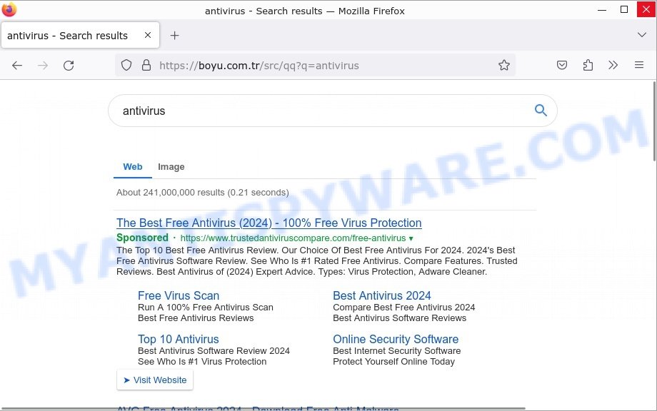 FindClix redirect virus Search results