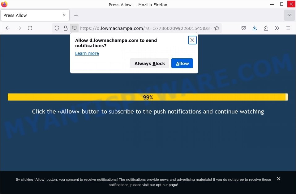 Lowmachampa.com virus click Allow scam
