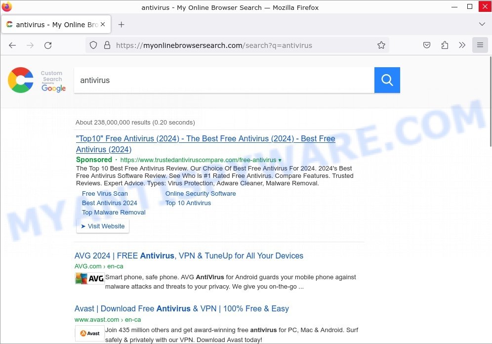 My Online Browser Search results