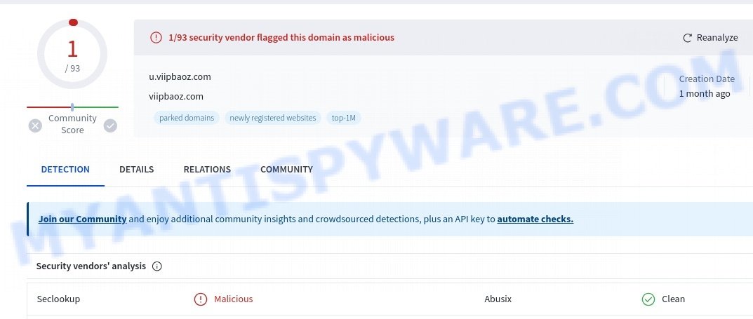 Viipbaoz.com malicious