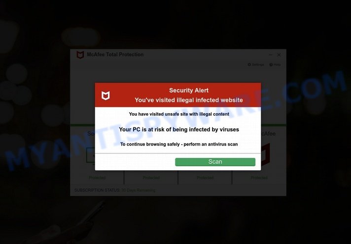 Dorow.xyz mcafee scam