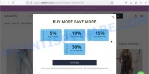 Rasative.com fake ALDO sale scam