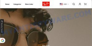 Rayban.cc fake Ray-ban scam