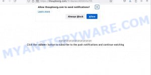 Thouptoorg.com click Allow scam