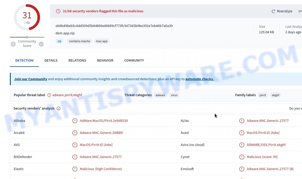 Dem.app adware