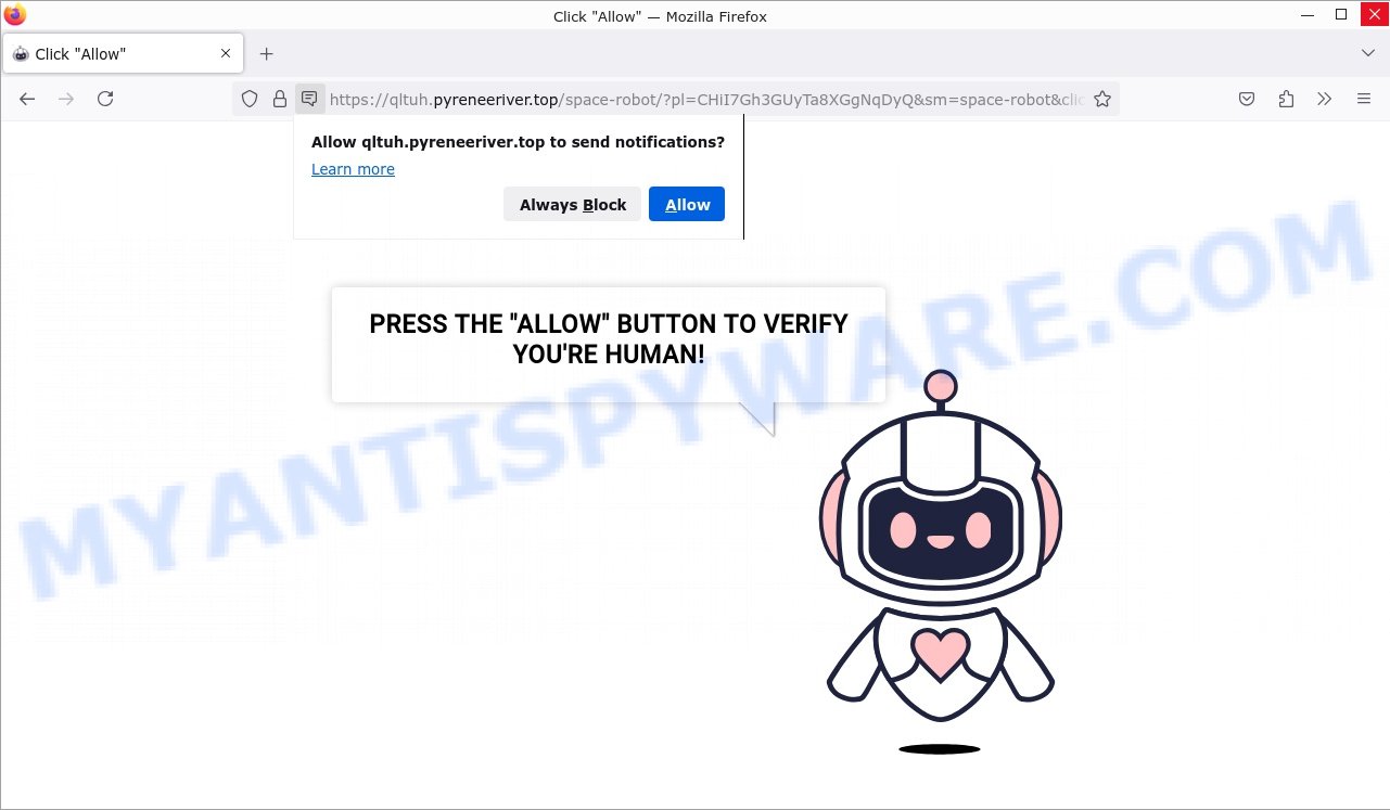 How to remove Pyreneeriver.top pop-up ads