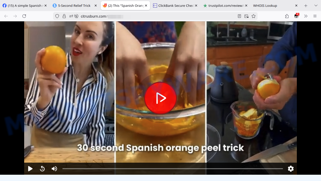Citrus Burn Reviews, “Spanish Orange Peel Trick”  Scam Exposed, Dr. Michael Reeves?